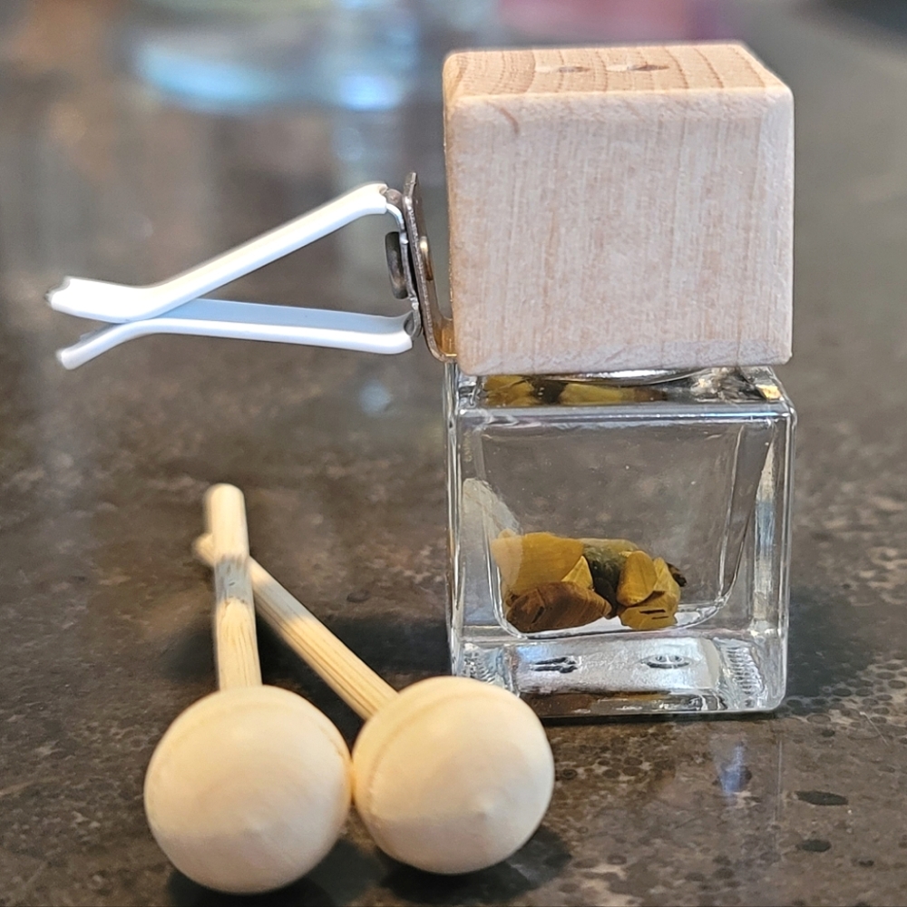 Mainely Melts Leather With Tiger Eye Car Diffuser